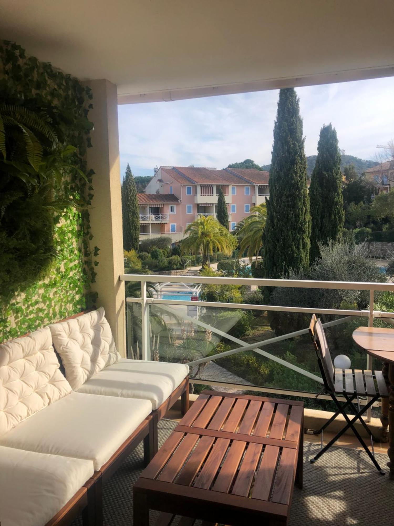 2P Terrasse Vue Piscine Et Jardin Tropical La Croix Valmer Luaran gambar